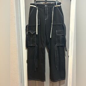 Black Cargo combat Pants